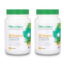 Organika 올가니카 캐나다 비 프로폴리스 500mg 100캡슐, 2병