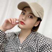 VANANA2 국내제작 프리미엄 무지컬러 스포츠 일상 베이지 캡모자