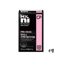 마이니 간에다밀크씨슬 밀크시슬 헛개 추출물 간건강 영양제 보조제 실리마린 효능 간에좋은 피로 체력 오미자 레드비트 울금 일동제약, 4병, 30캡슐