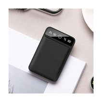 소형 미니 파워뱅크 배터리 보조 80000mAh 휴대용 보조베터리 2USB LCD 디지털 디스플레이 빠른 충전 외부 충전기 Xiaomi Mi iphone, 50001 mAh-100000 mAh, black