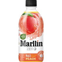 키워도 회의 미팅 회사 탕비실 사무실 간식 자연은 더말린 제로 복숭아 500ml 페트 20개 500ml, 1세트