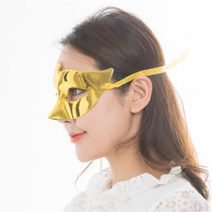 오페라유령 반가면 가면무도회 가면 2개 크리스마스파티 파티가면 스티커사진, 화이트