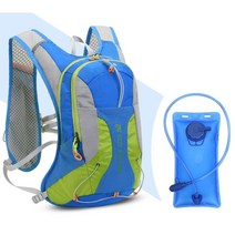 초경량 등산용 배낭 등산 트레일 러닝 백 캐리어 백팩 드레일 힙색 스포츠 트레킹 디팩 백패킹 여성, 블루+2L식수팩