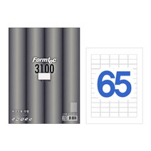 바코드용 라벨(65칸/100매/LS-3100/폼텍), 짱whgdk