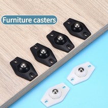 휠체어 휠 바퀴 전동휠체어가구 용 1-6 pcs 바퀴 모바일 캐스터 볼 범용 휠 51, 6개, 검은색