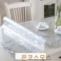 테이블매트 매트테이블 위 까는 고무매트 테이블다기 소프트가죽 화상방지 실리콘 열차단 바탕화면 투명 보호 ., T02-코스모스 1.5mm, C06-70*130cm