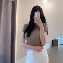 스키니어 [fnh053] 데일리 골지 반팔 T