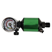 High-pressure Air Flow Regulator with Gauge Oil-water Separator Paint Spray Gun for Tools M4YD, green