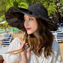 오너클랜 바닷가 패션 신혼 여행 창큰 모자 그늘 바캉스 코디, 본품