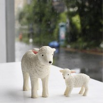 석고 도자기 아기 양 인형소품 어린양 개업선물 촬영 가드닝 장식품 귀여운소품 카페