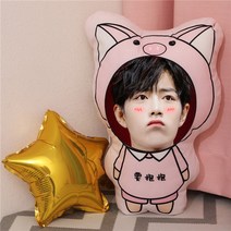 샤오잔 굿즈 캐릭터 쿠션 베게 스타 응원 선물 17종, 9, 35cm(단면)