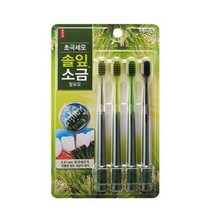 [무료배송]메디안 초극세모 솔잎소금 송천염 칫솔(4입), 3개