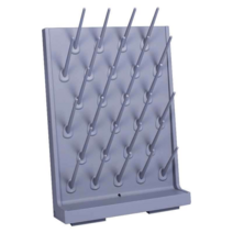 초자 건조대 초자대 걸이 연구실 실험 기구 유리병 랙, 드립랙 검은색 이중판 단면 27개 총 54개