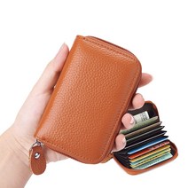 소가죽 한손 카드지갑 여성 남성 학생