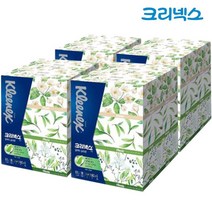 크리넥스 클래식 숲속향 180매 6입 x 4팩 각티슈 미용티슈