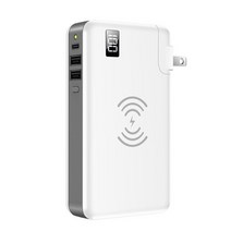 가성비샤오미 호환 외장 배터리용 무선 충전기 보조 10000mAh 18W PD QC3.0 고속, 02Plug White