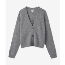 GANNI 여성 브이넥 니트 가디건 - 그레이 / K1842921 V NECK KNIT CARDIGAN