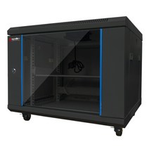 대원 허브랙 랙마운트 9U H500xD500xW600 CCTV 허브 공유기 보관 인터넷 공사 H500, 블랙 DW-H500B