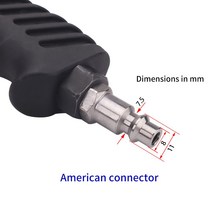 샌드 블래스터 건 키트 휴대용 중력 녹 방지 블라스팅 핸드 헬드 공압 에어 블라스터 US Connector|China, 1
