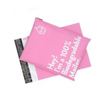 택배봉투 진회색 100장25PCS 도매 생 분해성 익스프레스 봉투 Polythene PE 플라스틱 D2w 배송 우편, 02 30x40cmx4cm, 02 pink