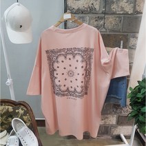 상상그이상 여성용 국내제작 페이즐 박스 반팔티 캐주얼 빅사이즈 티셔츠 군살커버 기본 데일리템 사계절 티셔츠