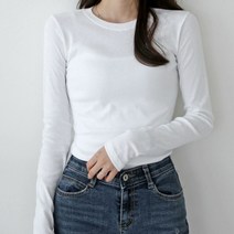 투엘브 텐션 라운드넥 긴팔 티셔츠