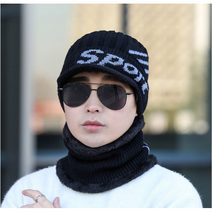 무료배송!! 마트정 남녀공용 니트 챙모자 넥워머 세트
