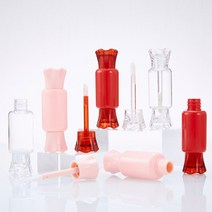 DIY 빈 립스틱 리필용 병 립 글레이즈 튜브 8ML 수제 립글로스 포장 재료 캔디 화장품 용기 10 개, 01 8ml_01 플라스틱, 03 분홍색