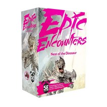 Steamforged Epic Encounters: Nest of The Dinosaur: RPG 판타지 롤플레잉 테이블 탑 게임 거대한 보스 미니어처 양면 매트 및 마스터 어드벤