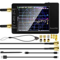 금속탐지기 Nanovna-H 벡터 네트워크 분석기 버전 3.6 스펙트럼 10Khz-1.5Ghz, [01] Black