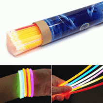 야광팔찌/야광스틱/응원스틱/야광봉/컬러봉/응원봉/응원용품/콘서트봉/야광/팔찌, 형광팔찌봉-옐로우