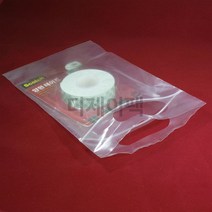 디제이팩 PE 손잡이지퍼백 (투명) 100장 단위판매, 45cm(가로) x 49cm(세로) +6cm(날개)