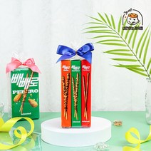롯데제과 빼빼로데이 수제포장 3갑 선물세트 사무실 어린이집, 단품