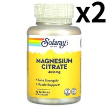 Solaray 구연산 마그네슘 133mg 베지 캡슐 90정 2팩