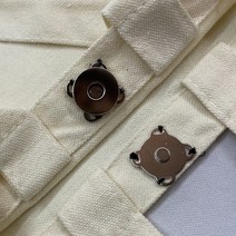 핸드백 자석 단추 실버 18mm 중형 5p 지갑 파우치 가방 리폼 메탈 똑딱이버튼, 5개