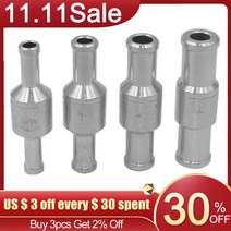 스윙체크밸브 편도 체크 밸브 알루미늄 합금 연료 논리턴 체크 밸브 휘발유 디젤 자동차 헬리콥터, 04 12mm