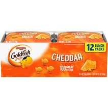 [미국직배송]페퍼리지팜 골드 피쉬 체다 크래커 12개입x28g Pepperidge Farm Goldfish Cheddar Crackers 12ct