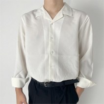 [582] 오픈 카라 린넨 긴팔 셔츠 남방[6COLOR/M-L]