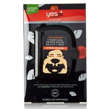 Yes To Tomatoes Charcoal Paper Face Mask 예스 투 목탄지 페이스 마스크 10개입 2팩 (총20개입)