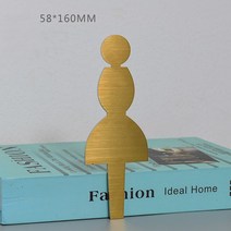 아크릴 스카시 글자 문자 숫자 간판 로고인포메이션 아이방 문패 도어 사인 플레이트 골드 간판, 17 Titanium female