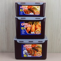 socean FDA 국산 채소 보관통 손잡이 밀폐용기 김치통 중 발효식품 저장용기 김장 김치 보관통 진공 음식 반찬통 안