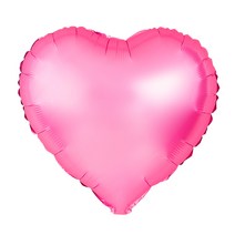 [원팩] 18인치 하트은박 새틴럭스 핑크, 단품