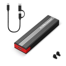 SSD 외장하드 M.2 NVMe 인클로저 USB 2230 Gen2 10Gbps SSD 케이스 M 2 어댑터 도구 무료 외장 박스 2242, 03 M2 NVMe Case OTG, 한개옵션1