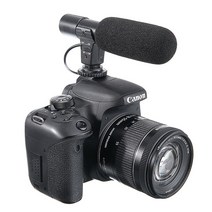 캐논 니콘 DSLR 카메라 DV 캠코더 폰용 3.5mm 외부 스테레오 사진 인터뷰 마이크, 한개옵션0
