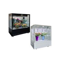 정리대 꽃집냉장고 UKGS-1200F 업소용 꽃 진열대, UKGS-1200F 블랙, 전구색-옐로우