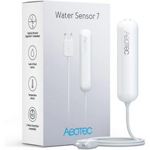 누수탐지기 기본 버전: Aeotec Water Sensor 7 누수 및 홍수 감지 SmartThings 호환 Z-Wave Plus S2 SmartStart ZWave 허브, 베이직 - ZWA018
