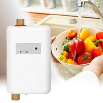 미니냉온수기 3000/3800W 미국 EU 영국 AU 플러그 미니 인스턴트 전기 탱크리스 온수기 욕실 주방 설거지, 02 Eu 플러그