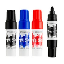 라인플러스 에듀마카 화이트 보드마카 둥근촉 레드, 3개