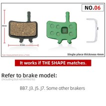 아우디 A3 A4 A5 A6 A7 Q3 Q5 Q7 브레이크패드 10 쌍 mtb 자전거 디스크 브레이크 패드 세라믹 avid shimano hayes sram magura 희망, 813