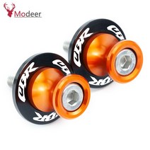 실내 튜닝 차량 몰딩 스티커 인테리어 혼다 CBR 600 RR 250R 용 8MM 오토바이 액세서리 스탠드 나사 스윙암, 04 주황색